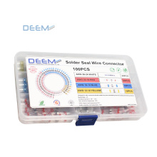 DEEM 100pcs Long Lasting Connection Heat Shrink Wire Connector Kit Cable Connecting Solder Seal Wire Connector Automotive CN;LIA